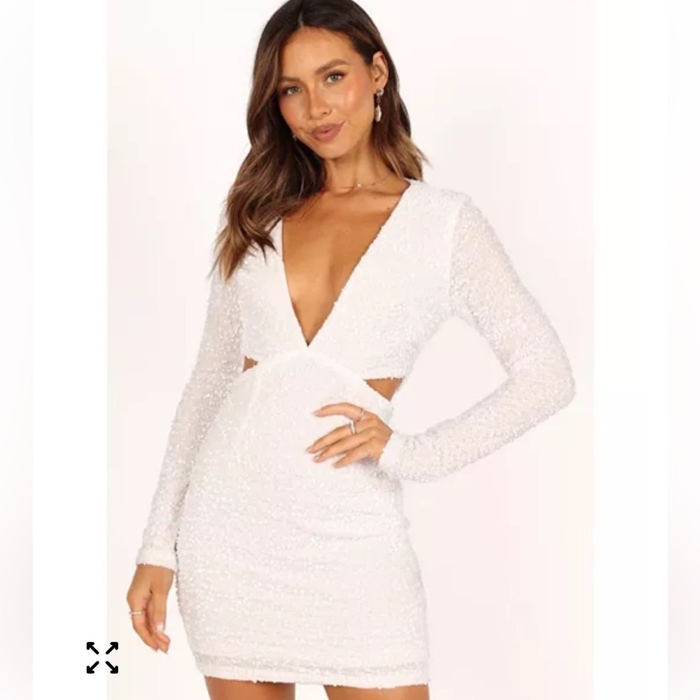 Petal & Pup White Long Sleeve Dress